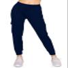 ALWAYS Womens Ribbed Cargo Jogger Sweatpants - Premium Soft Winter Warm Stretch Rib Knit Pants with Pockets Navy S view 2