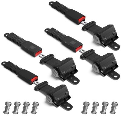 CLUBRALLY Golf Cart Seat Belts, 40" Retractable Universal Seat Belts Kit,Fits Club Car EZGO Yamaha 4 Set