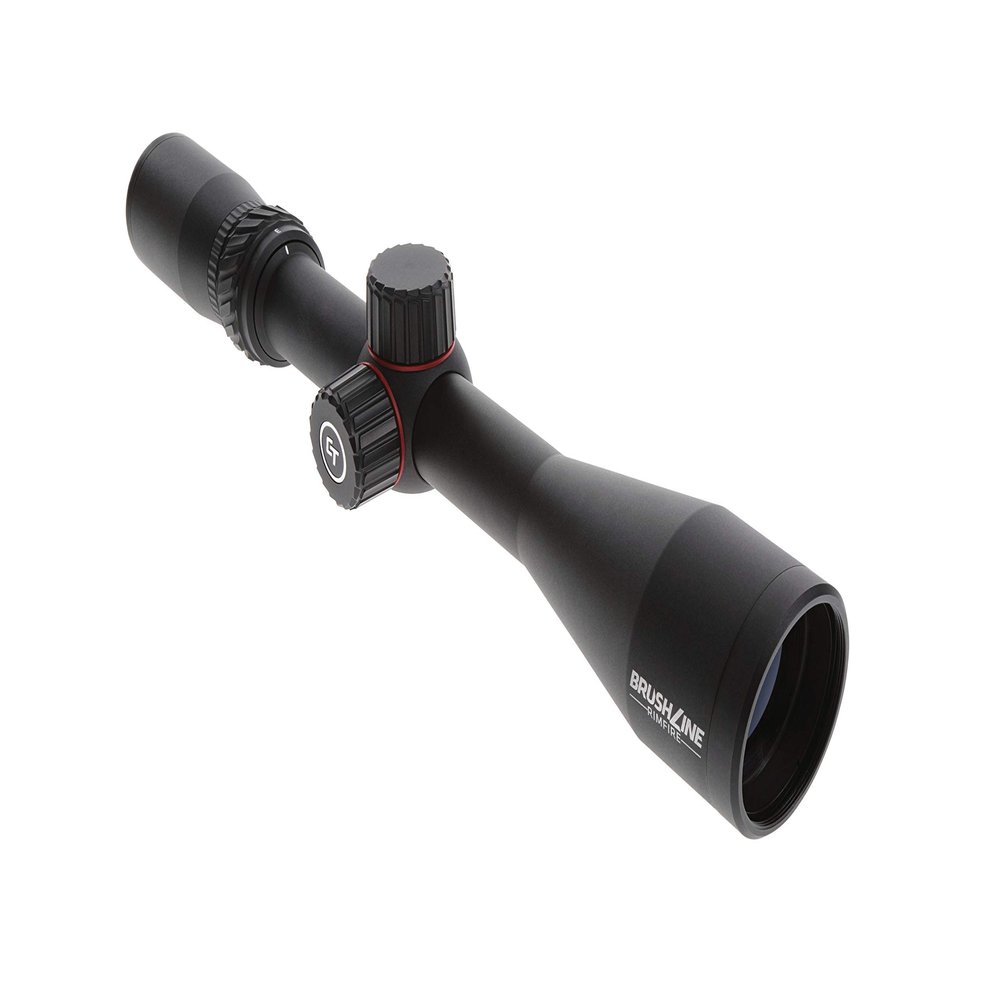 Crimson Trace Brushline 3-9x40mm Riflescope with SFP, BDC Rimfire Reticle, Lightweight Solid Construction, Scope Caps and Lens Cloth for Hunting, Shooting and Outdoor, black