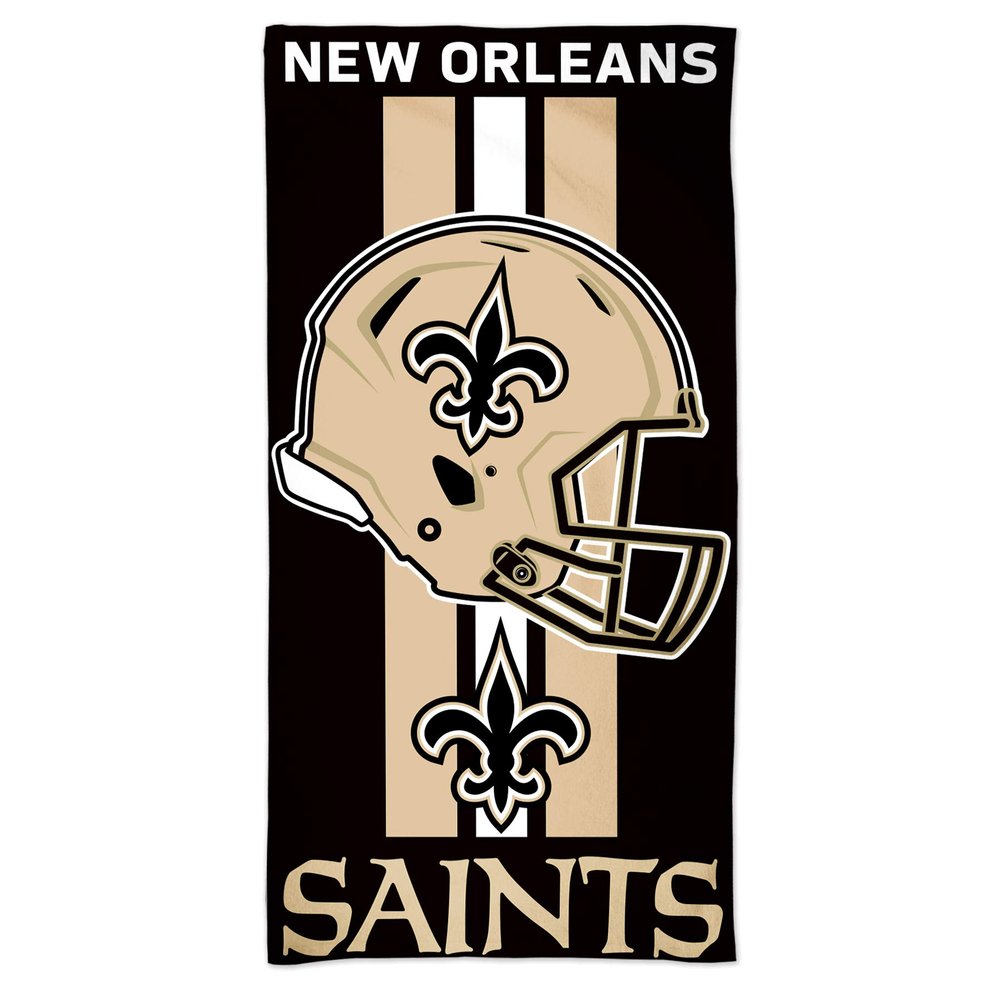 NFL New Orleans Saints NFL New Orleans Saints Fiber Beach Towel 9lb 30" x 60", Multi Color, na