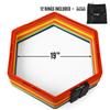 Yes4All Hex Agility Rings/Speed Rings with Carrying Bag  Hexagon Rings, Agility Hurdles for Agility Footwork Training (Set of 12 Colorful Rings) view 2