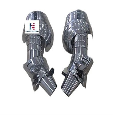 Medieval Arm Guard Armor for LARP Protection for Collectibles Halloween Costume Silver