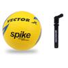 Vector X Spike Moulded Volleyball with Air Pump view 1