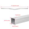 ECOTRIC Aluminum Boat Trailer Cross-Member Crossmember Square Tube Bar V-Bend Crossbar 3" x 3" x 71.5" view 4