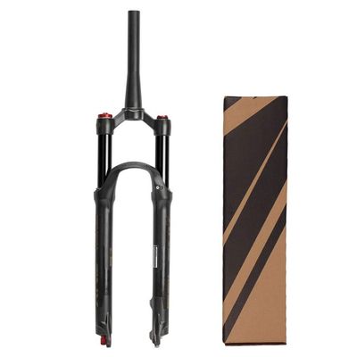 VXXV MTB Bike Front Air Suspension Fork 26 27.5 29 Inch Alloy Downhill Cycling Damping Adjustment Travel 120mm FKA004 (Color : Tapered Manual Lockout, Size : 27.5 inch)