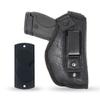 Combo IWB Gun Holster + Magnet - by PH - Concealed Carry - PU Leather - Soft Interior - Fits M&P Shield 9mm.40.45 Auto/Glock 29 30 33 42 43 / Ruger LC9, LC380 - Taurus Slim, PT111 view 1
