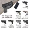 Combo IWB Gun Holster + Magnet - by PH - Concealed Carry - PU Leather - Soft Interior - Fits M&P Shield 9mm.40.45 Auto/Glock 29 30 33 42 43 / Ruger LC9, LC380 - Taurus Slim, PT111 view 2