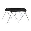CARVER A4681UB-02 6'L 3-Bow Round Tube Bimini Top Kit - 46" H, Fits 79"-84" W, Jet Black view 1