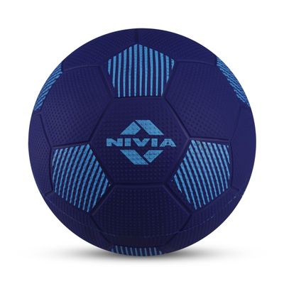 Nivia Home Play Football | Color: Blue | Size: 3 | Material: Polyvinyl Chloride (PVC) | Machine Stitched | 32 Panel | Hobby Playing Ball | Soccer Ball
