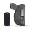 Popular Holsters Combo IWB Gun Holster + Magnet - by PH - Concealed Carry Soft Material - PU Leather - Soft Interior - Fits Glock 17 19 23 25 32 38 - Sig Sauer P320 - Springfield XDS 4", XDE view 1