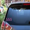 Pro-Graphx Delta Delta Delta Greek Sorority Sticker Decal, 2.5 Inches Tall, Pink view 3
