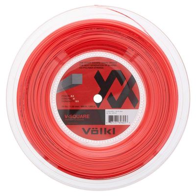 VOLKL V-Square | Tennis Racquet String | Ultimate Spin & Firm Feel | Co-Polymer Square Shape