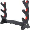 CNLQ Velvet Padded Sword Stand Felt Protect Display Holder Samurai Sword Katana Wakizashi Tanto Holder view 2