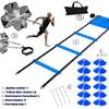 XINXIANG 20ft Sports Agility Ladder, Agility Training Equipment for Football, Exercise, Tennis, Legs Workout with Speed Parachute, Cones and Carry Bag view 2