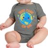 TEEAMORE Custom Bodysuits for Baby Personalized Bodysuit Design Your Own Add Your Text Image Charcoal view 3