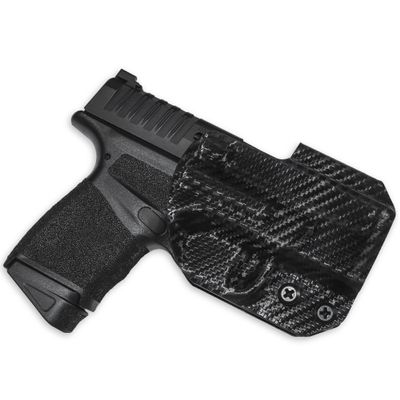 OWB Concealment IDPA - Outside The Waistband Holster - fits Springfield Hellcat (Carbon Fiber, Left)
