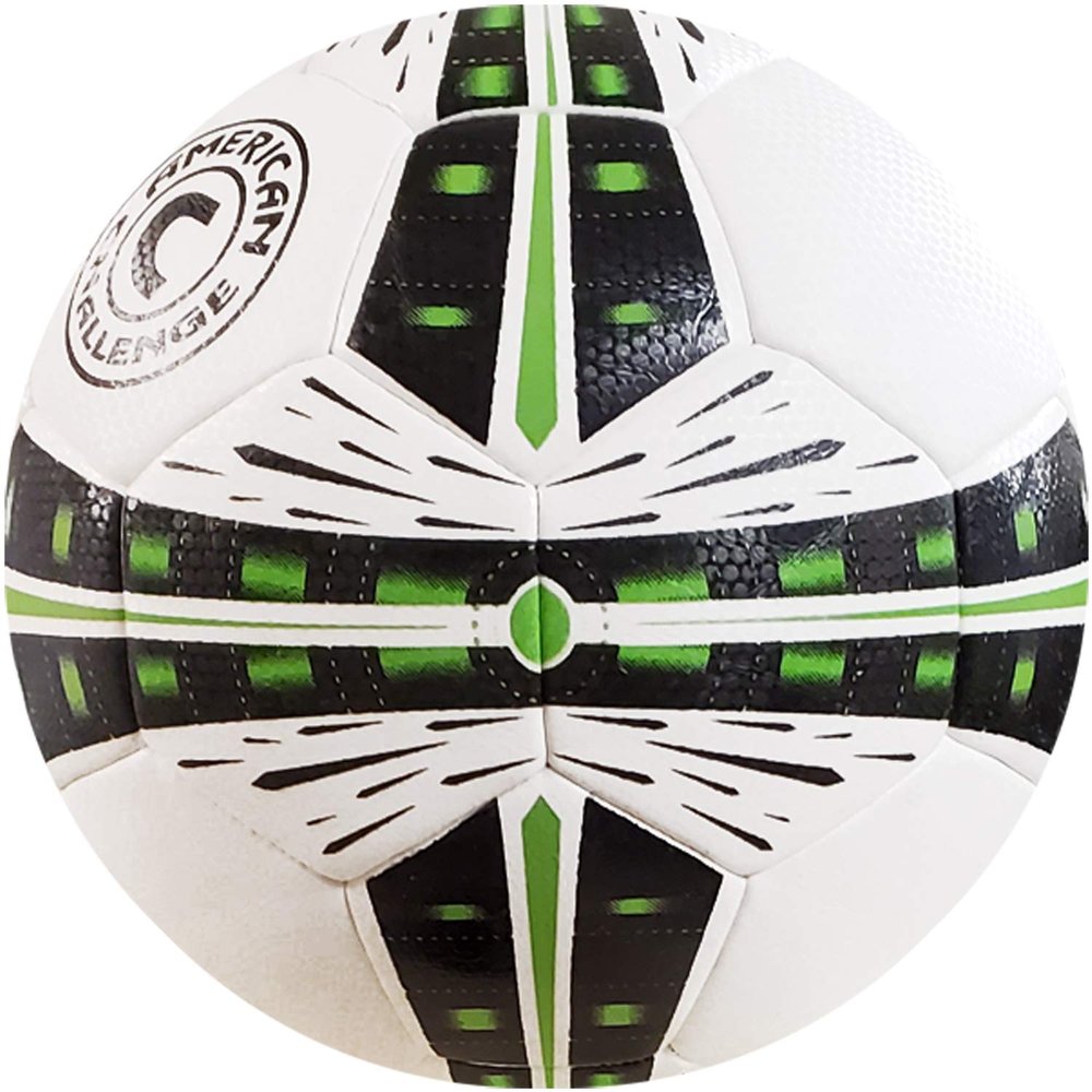 American Challenge Fusion Soccer Ball (White/Black - Lime, 4)