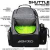 Axiom Discs Shuttle Disc Golf Backpack Bag (Heather Gray) view 2
