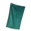 101 BEACH Cotton Golf Bag Towel with Clip (Hunter Green)