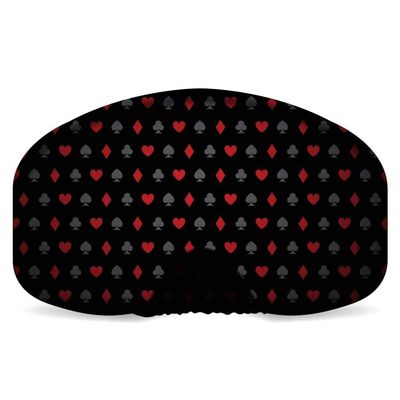 BLACKSTRAP Goggle Cover, Easy On, Easy Off Goggle Lens Protection, One Size Fits Most Goggles, 100% Upcycled Fabric, Poker