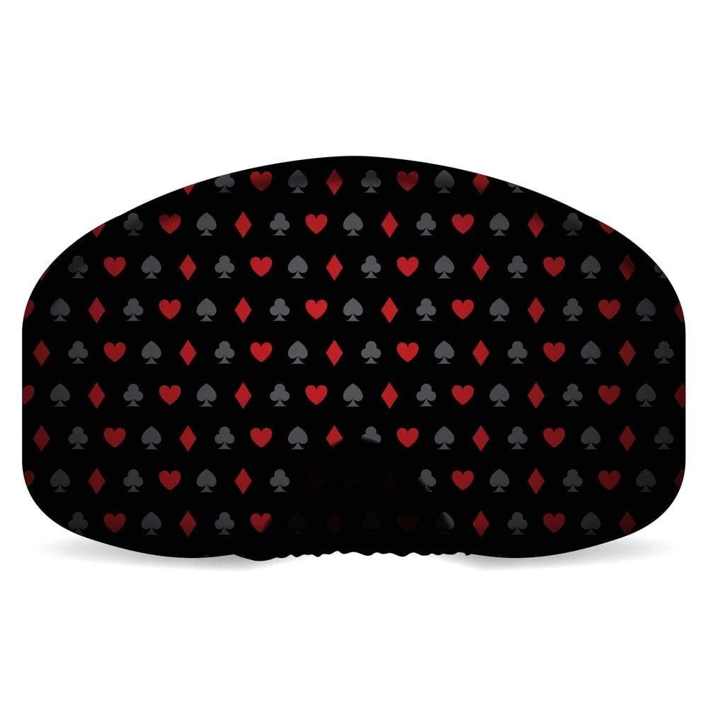 BLACKSTRAP Goggle Cover, Easy On, Easy Off Goggle Lens Protection, One Size Fits Most Goggles, 100% Upcycled Fabric, Poker