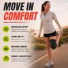 Knee Brace for Men and Women Knee Compression Sleeve Knee Support Wraps for Arthritis Joint Pain Relief, Workout, Swelling, Sports, Circulation, Running, Recovery for ACL & Meniscus Tear Small Black view 2