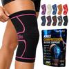 Knee Brace for Men and Women Knee Compression Sleeve Knee Support Wraps for Arthritis Joint Pain Relief, Workout, Swelling, Sports, Circulation, Running, Recovery for ACL & Meniscus TearLarge Pink view 1