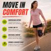 Knee Brace for Men and Women Knee Compression Sleeve Knee Support Wraps for Arthritis Joint Pain Relief, Workout, Swelling, Sports, Circulation, Running, Recovery for ACL & Meniscus TearMedium Pink view 2
