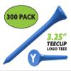 Clip Wipes Logo Golf Tees  3 1/4 (300/Pack)  Custom TEECUP Imprint - Personalized Monogram Initial Letters (A-Z) (BLU-WHT-Y) view 2