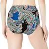 24th & Ocean Women's Standard Mid Waist Adjustable Bikini Bottom Swimsuit, Multi//Lahaina Lovely, XXL view 2