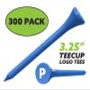 Clip Wipes Logo Golf Tees  3 1/4 (300/Pack)  Custom TEECUP Imprint - Personalized Monogram Initial Letters (A-Z) (BLU-WHT-P) view 2