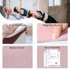Non Slip, Pilates Fitness Mats, Eco Friendly, Anti-Tear 1/4" Thick Yoga Mats for Women, Exercise Mats for Home Workout with Carrying Sling (72"x24", Parfait Pink & Gray) view 3