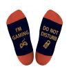 AGRIMONY Funny Gaming Gamer Socks for Men Dad Women Teen Boys - Do Not Disturb Gaming Novelty Crazy Cool Silly Socks -Easter Fathers Valentines Christmas Birthday Gift Stocking Stuffers- Orange view 4