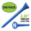 Clip Wipes Logo Golf Tees  3 1/4 (300/Pack)  Custom TEECUP Imprint - Personalized Monogram Initial Letters (A-Z) (BLU-WHT-H) view 2