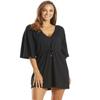 Maxine of Hollywood Women's Standard Kimono Tunic Swim Cover Up, Black, XL view 1