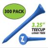 Clip Wipes Logo Golf Tees  3 1/4 (300/Pack)  Custom TEECUP Imprint - Personalized Monogram Initial Letters (A-Z) (BLU-WHT-Z) view 2