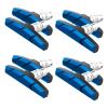 Alritz Bike Brake Pads Set, 4 Pairs Road Mountain Bicycle V-Brake Blocks Shoes with Hex Nut and Shims, No Noise No Skid, 70mm (Blue) view 1