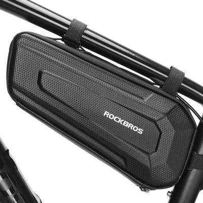 ROCK BROS Bike Frame Bag Bike Storage Triangle Bag Bicycle Under Top Tube Saddle Bag Water-Resistant EVA Cycling Bike Accessories Pouch for Mountain Road Bike