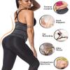 NINGMI Sauna Waist Trainer for Women - Workout Sweat Waist Trimmer Womens Corset Waste Belly Belt Tummy Stomach Wrap Gym Black view 2