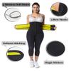 NINGMI Sauna Waist Trainer for Women - Workout Sweat Waist Trimmer Womens Corset Waste Belly Belt Tummy Stomach Wrap Gym Black view 4