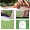 Yoga Mat Non Slip, Pilates Fitness Mats, Eco Friendly, Anti-Tear Yoga Mats for Women, 1/4" Exercise Mats for Home Workout with Carrying Sling Vibrant Green & Black view 3