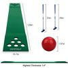 Crestgolf Mat Game Set Green Mat, Putting with 2 Adjustable Putters, 6 Golf Balls,12 Golf Hole Covers for Indoor&Outdoor Short Game Office Party Backyard Use view 2