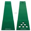 Crestgolf Mat Game Set Green Mat, Putting with 2 Adjustable Putters, 6 Golf Balls,12 Golf Hole Covers for Indoor&Outdoor Short Game Office Party Backyard Use view 3