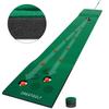 Crestgolf Mat Game Set Green Mat, Putting with 2 Adjustable Putters, 6 Golf Balls,12 Golf Hole Covers for Indoor&Outdoor Short Game Office Party Backyard Use view 4