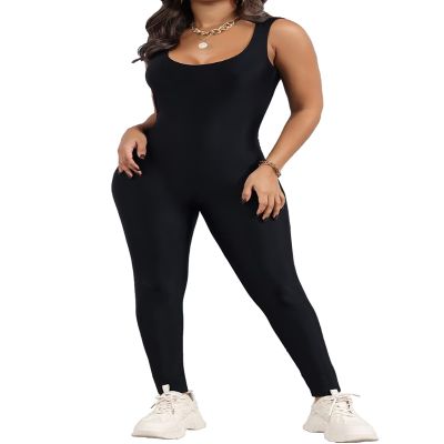 OVIGILY Womens Spandex Tank Unitard Dance Bodysuits Workout Jumpsuit