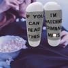 LEVLO Criminal TV Fans Inspired Gift If You Can Read This I'm Watching Criminal Cotton Socks Mother's Day Graduation Teacher Christmas Gifts(2 Pairs/Set - Ankle - 1) view 2