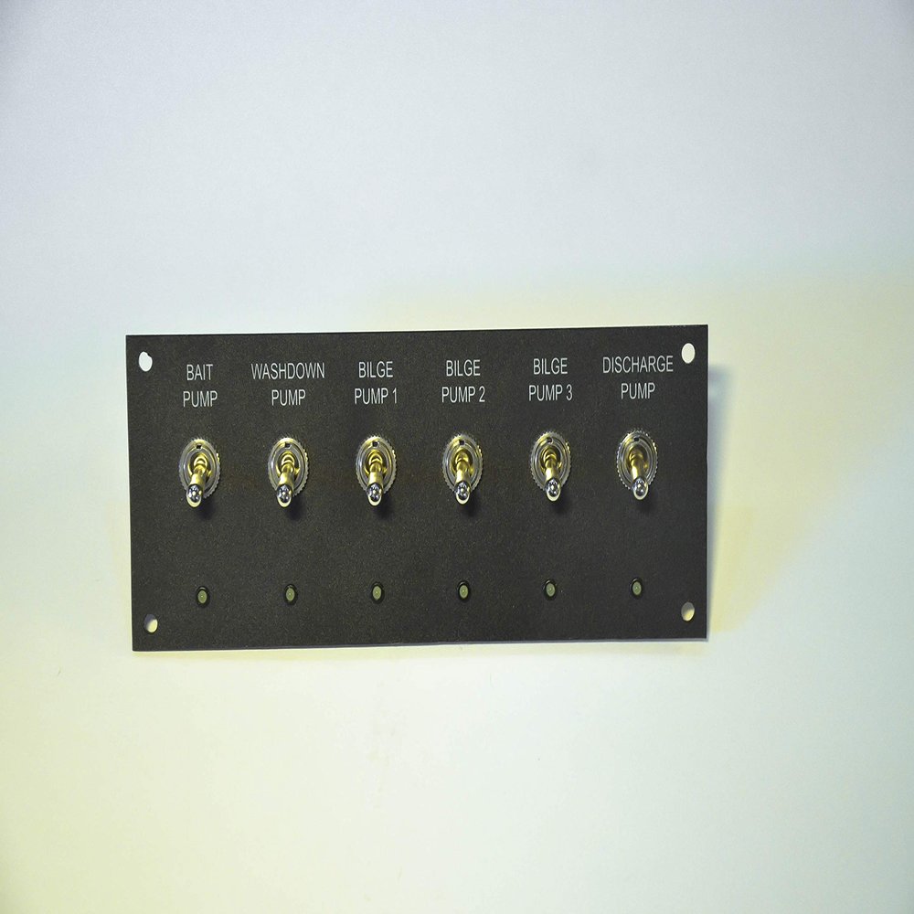 6 Toggle Switch Panel with Led Indicator