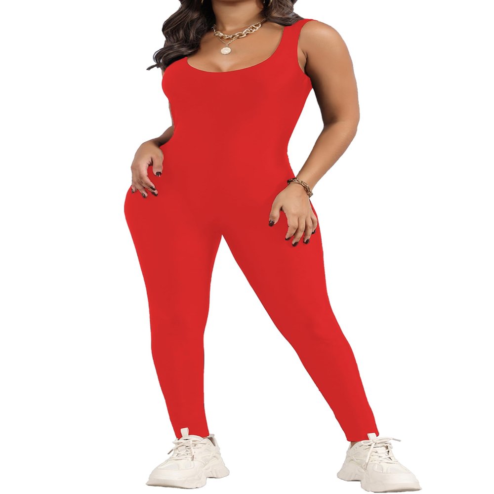 OVIGILY Womens Spandex Tank Unitard Dance Bodysuits Workout Jumpsuit