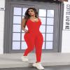OVIGILY Womens Spandex Tank Unitard Dance Bodysuits Workout Jumpsuit view 2