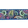 Country Brook Design - Bright Paisley Ribbon on Royal Blue Nylon Webbing (3/4 Inch, 50 Yards) view 3